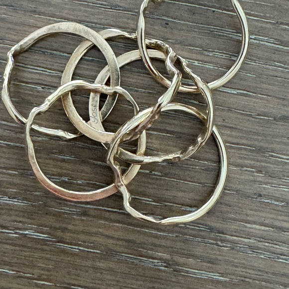 Jose Grant Men’s 14K Gold 6 Band Puzzle Ring Sz 9. - Picture 8 of 8